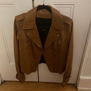 Paige Leather Rayven Jacket Toffee, Medium